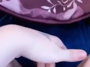 playing with my wet pussy