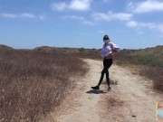 Masked Exhibitionist Flashing in Desolate Land 7/16