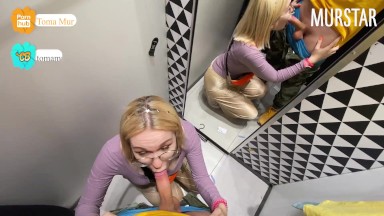 Got cum in mouth in fitting room || Murstar