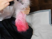 アナルしっぽ付けておしっこ 8/16