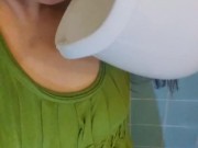 PinkMoonLust Nasty Fetish Dumping FUN PEE ON MYSELF New Potty Training Piss Boy Urinal Toy Happiness 11/16