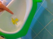 PinkMoonLust Nasty Fetish Dumping FUN PEE ON MYSELF New Potty Training Piss Boy Urinal Toy Happiness 2/16