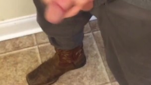 Balls cock and cowboy boots 