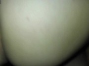 Il me baise en levrette et éjacule au fond de ma chatte puis je me branle avec son foutre et jouis 3/16