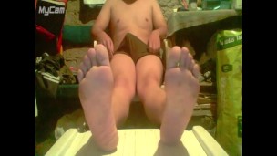 Mexican boy show penis and feet