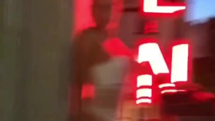 Swedish milf in neon light