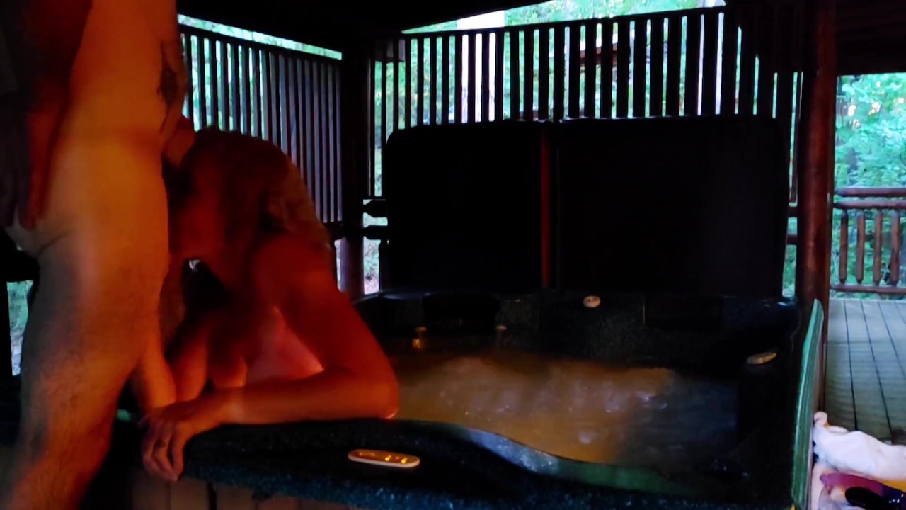 Hard Passionate Strapon Pegging, Fucking and Deep Throat Cock Sucking in hot tub! - RedTube