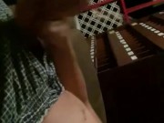Rubbing one outside