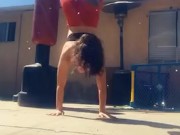 Me stretching :)