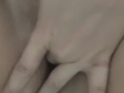 stroking my sweet pussy a little