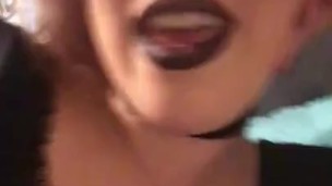 Goth girl fart tease 
