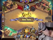 Naked Gamer Girl trying out another Hero in Hearthstone #2