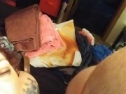 Slut Pierced Kitty Sucks Tiny Cock Laughs Her Ass Off and Dick Shames the Teenie Tiny Cock 16/16