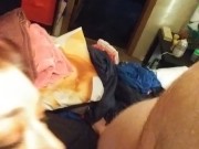 Slut Pierced Kitty Sucks Tiny Cock Laughs Her Ass Off and Dick Shames the Teenie Tiny Cock 9/16