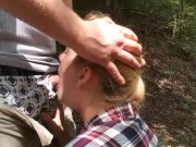  amature blonde MILF face fucked outside 11/16