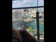 Vegas balcony blowjob from slutty wife 2/16