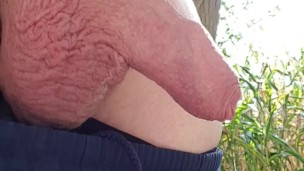Pissing in the garden 