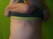 Post-Run Titty Drop in my tightest sports bra...