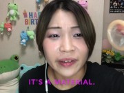 A cute Japanese sex toy shop clerk introduces the latest Japanese condoms 13/16