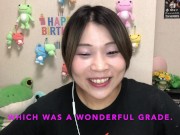 A cute Japanese sex toy shop clerk introduces the latest Japanese condoms 2/16