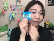 A cute Japanese sex toy shop clerk introduces the latest Japanese condoms