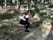 Fucked an athletic milf in the forest