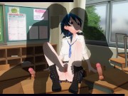 3D HENTAI schoolgirl loves to fuck with two guys during break 3/16