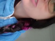 Nerdy Faery Does A Standing Piss In The Outhouse 15/16