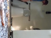 Nerdy Faery Does A Standing Piss In The Outhouse 5/16