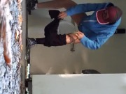 Nerdy Faery Does A Standing Piss In The Outhouse 9/16