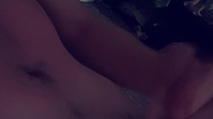 Cumming all over my chest