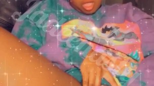 Nerdy Anime Ebony Fucks Herself