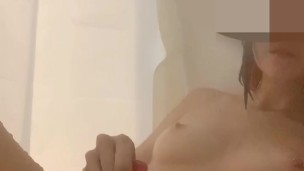 having some fun in the shower