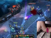 GER Gamer Girl playing LoL with a vibrator between her legs League of Legends #21 Luna 10/16