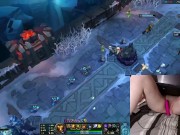 GER Gamer Girl playing LoL with a vibrator between her legs League of Legends #21 Luna 11/16