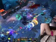 GER Gamer Girl playing LoL with a vibrator between her legs League of Legends #21 Luna 12/16