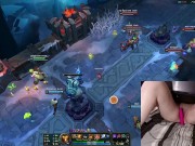 GER Gamer Girl playing LoL with a vibrator between her legs League of Legends #21 Luna 13/16