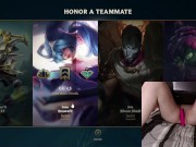 GER Gamer Girl playing LoL with a vibrator between her legs League of Legends #21 Luna 16/16
