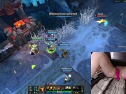 GER Gamer Girl playing LoL with a vibrator between her legs League of Legends #21 Luna 2/16