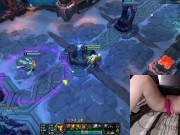 GER Gamer Girl playing LoL with a vibrator between her legs League of Legends #21 Luna 3/16