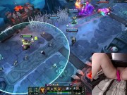 GER Gamer Girl playing LoL with a vibrator between her legs League of Legends #21 Luna 4/16