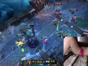 GER Gamer Girl playing LoL with a vibrator between her legs League of Legends #21 Luna 5/16