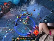 GER Gamer Girl playing LoL with a vibrator between her legs League of Legends #21 Luna 7/16
