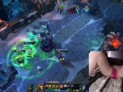 GER Gamer Girl playing LoL with a vibrator between her legs League of Legends #21 Luna 8/16