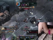 GER Gamer Girl playing LoL with a vibrator between her legs League of Legends #21 Luna 9/16