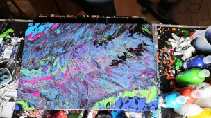 Bunter Sex und Acryl pouring
