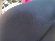 A great hot wet orgasm inside yoga pants in a public outdoor garden 11/16