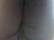 A great hot wet orgasm inside yoga pants in a public outdoor garden 15/16