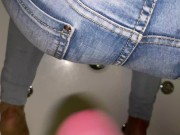 BlowJob and cum on my Ass then clean by he Pee on my ass in jeans Full Video on ModelHub 5/16