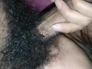 Quarantine - my latina girlfriend sucks my testicles, jerks off my big cock and i squee 12/16